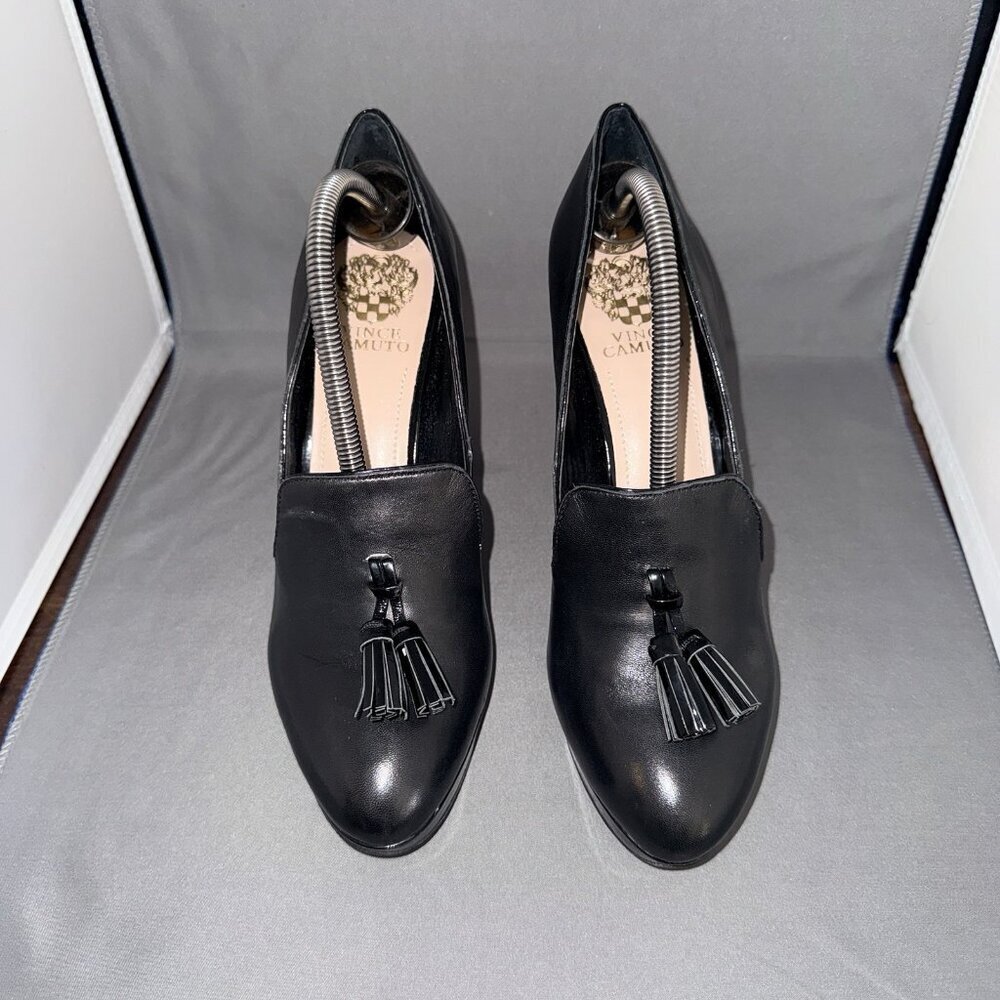 Vince Camuto EMMI Women’s Platform Leather Black Pumps Heels Size 9